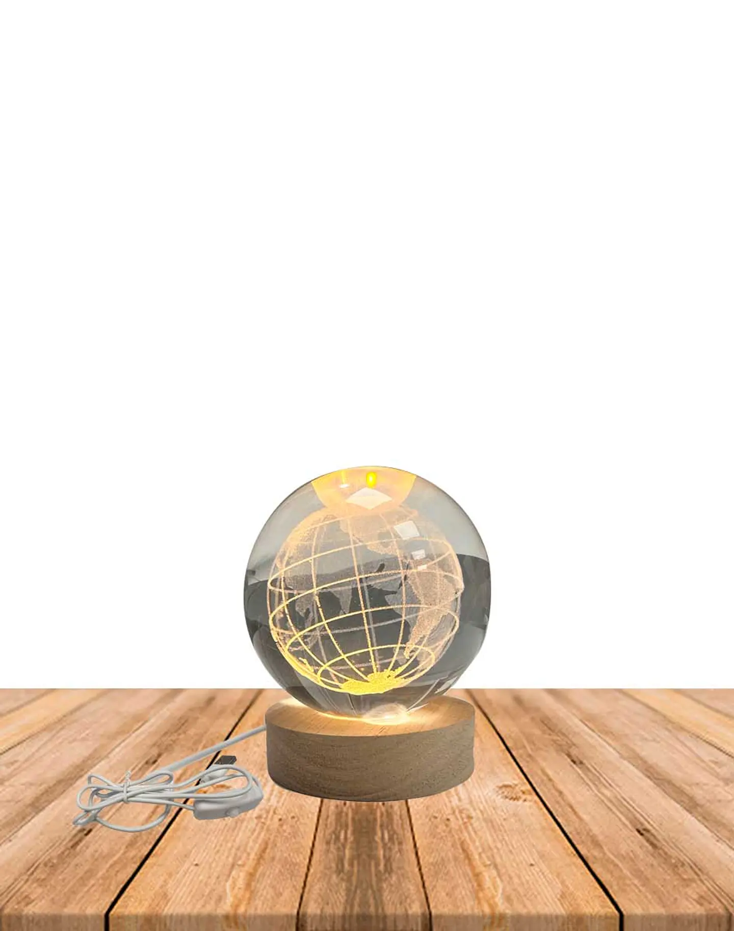 Esfera Cristal 3D 8 cm MAPA JI24-31 1