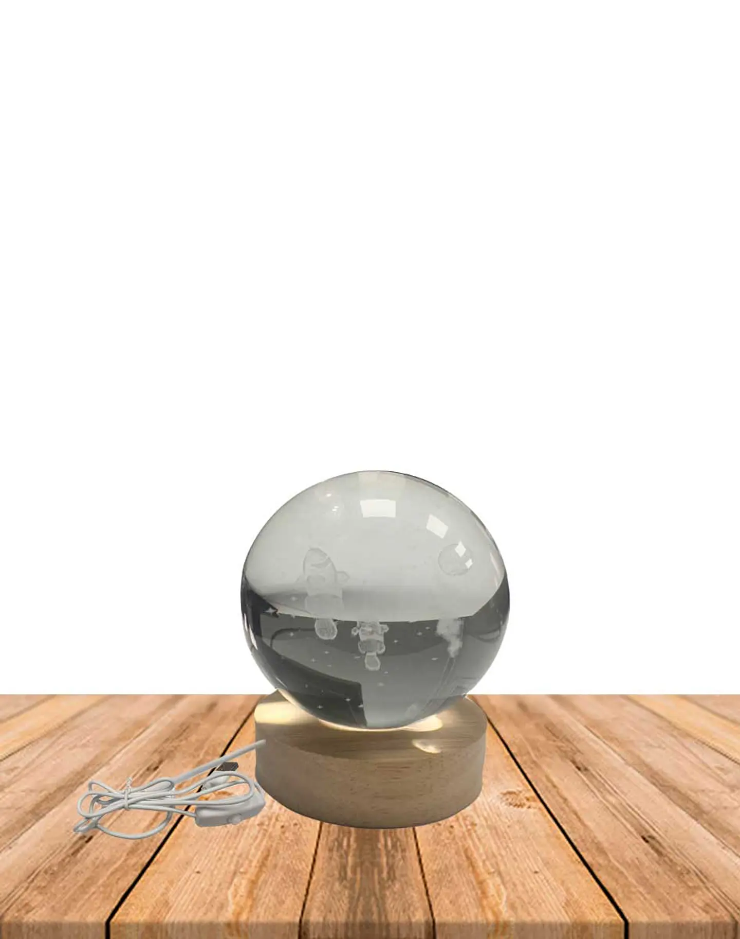 Esfera Cristal 3D 8 cm PECES JI24-18 2