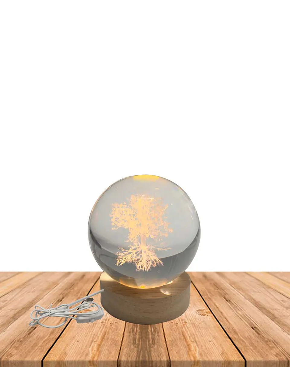 Esfera Cristal 3D 8 cm ÁRBOL JI24-32 1