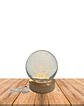 Esfera Cristal 3D 8 cm RUEDA DE LA FORTUNA JI24-26 - Miniatura 1