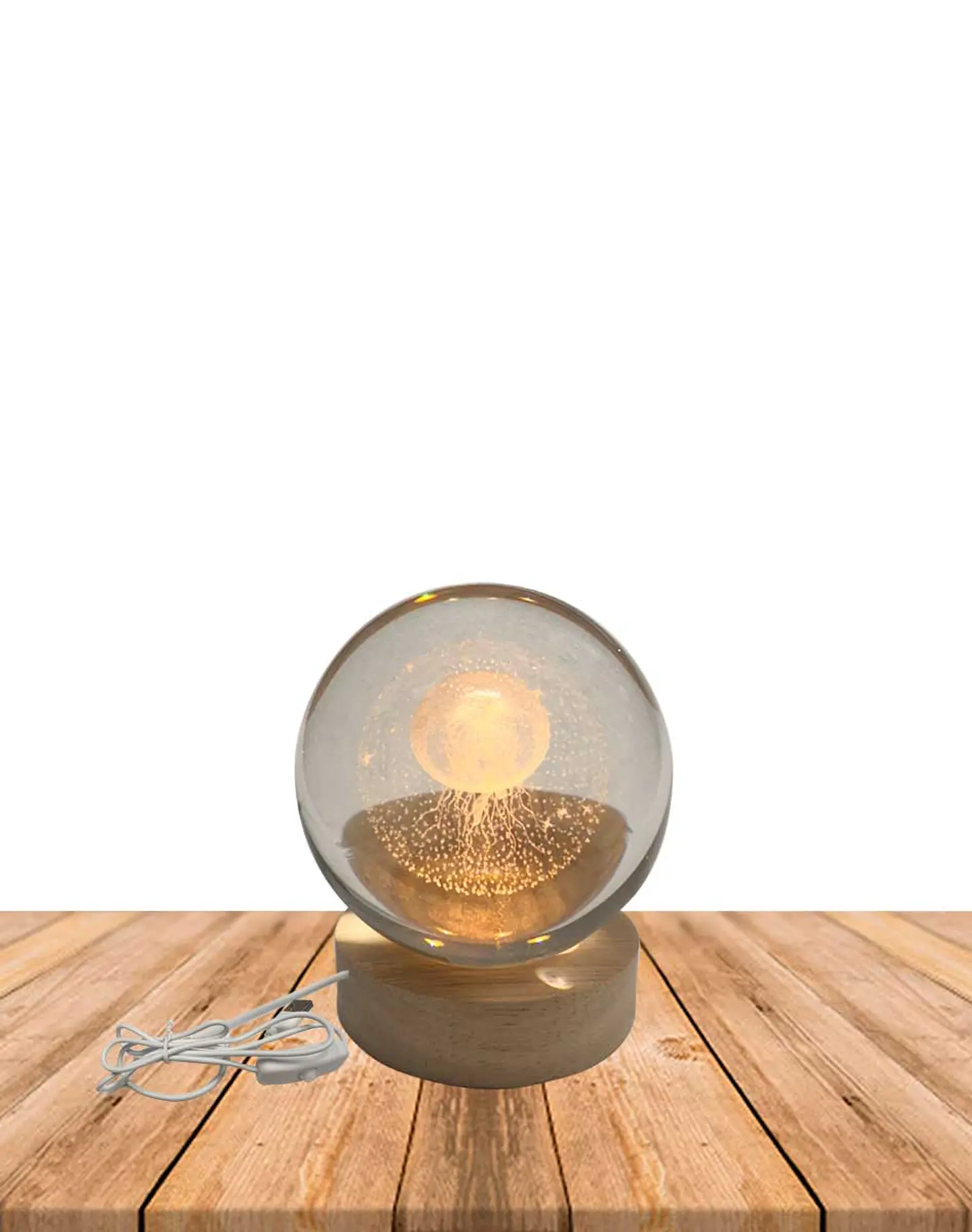 Esfera Cristal 3D 8 cm MEDUSA GRANDE JI24-29 1