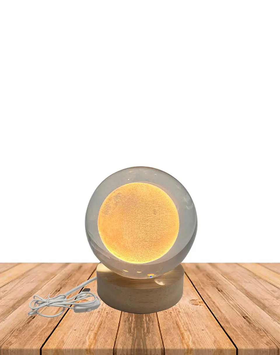 Esfera Cristal 3D 8 cm LUNA JI24-30 1