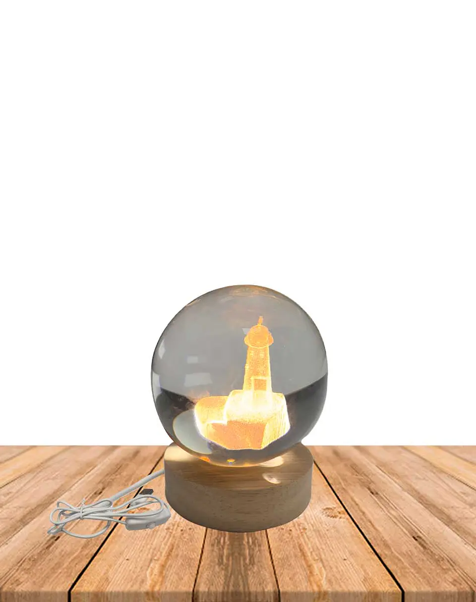 Esfera Cristal 3D 8 cm Faro JI24-28 1