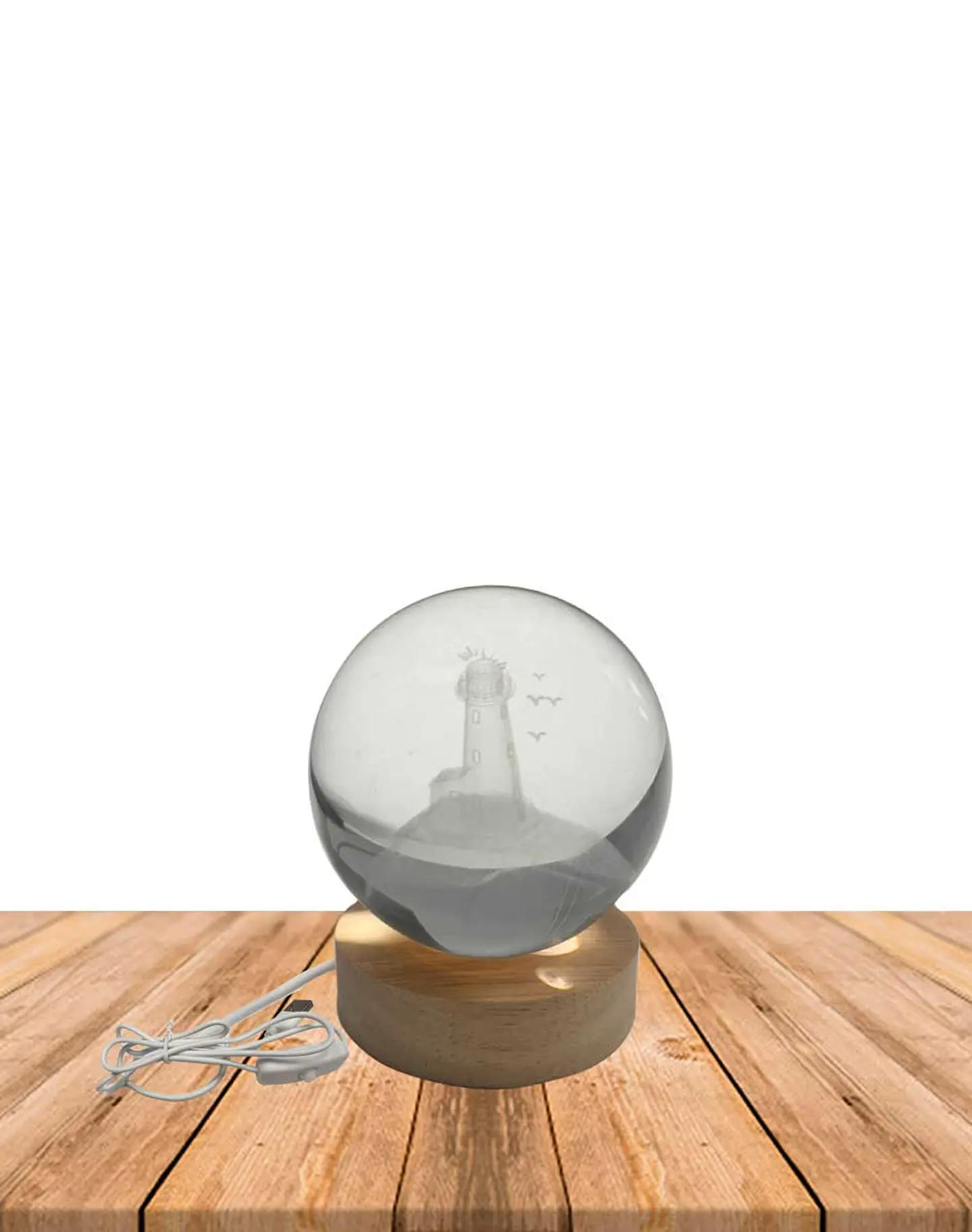 Esfera Cristal 3D 8 cm Faro JI24-28 2