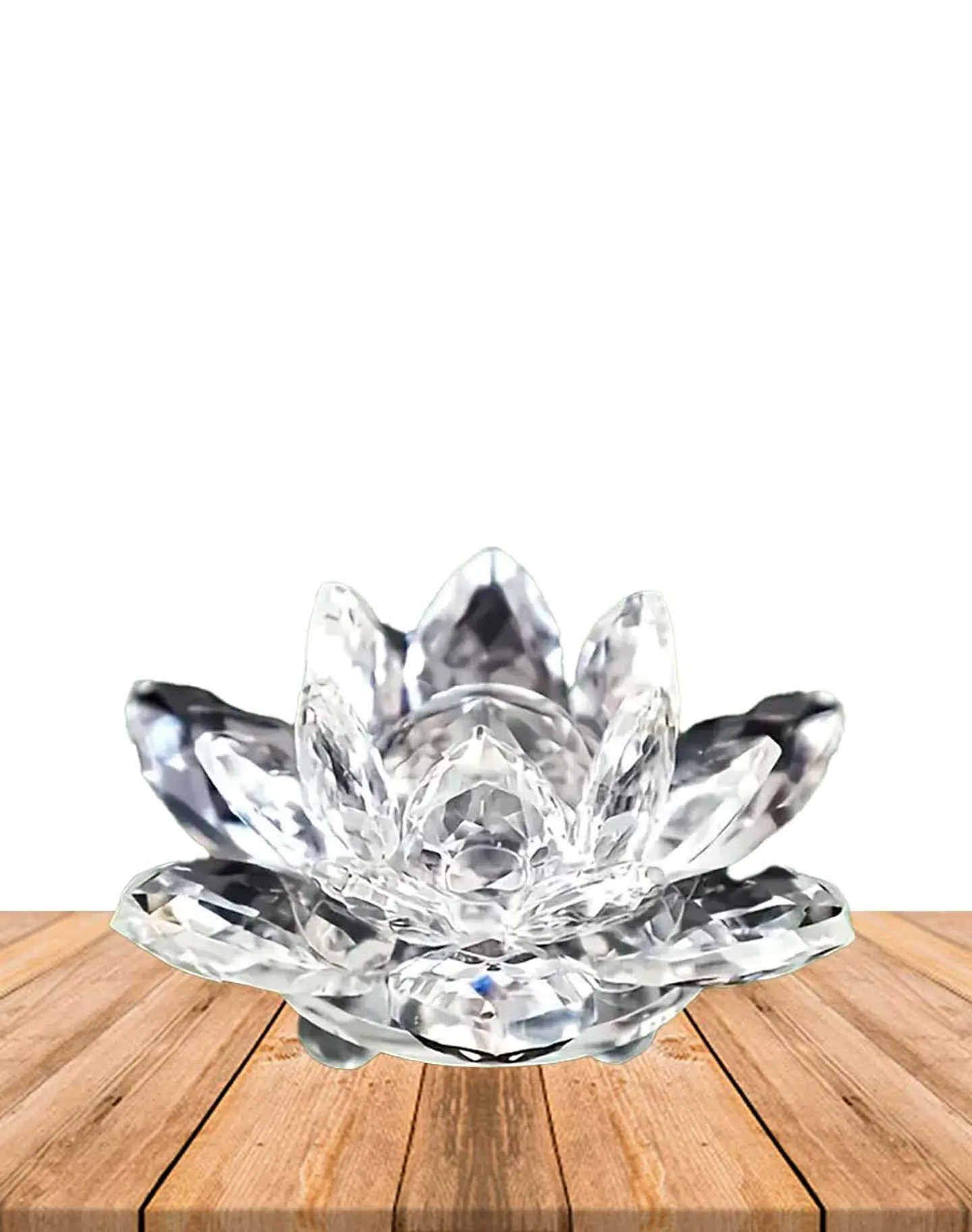 Flor de loto Cristal Grande 60MM  3