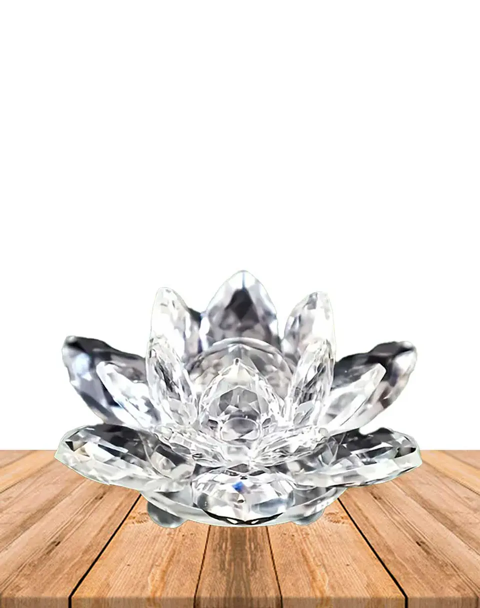 Flor de loto Cristal Grande 60MM  3