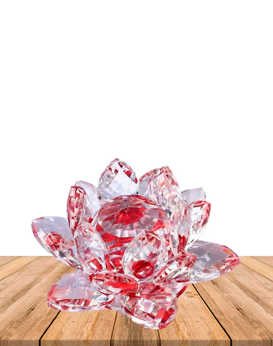 Flor de loto Cristal Grande 60MM  4