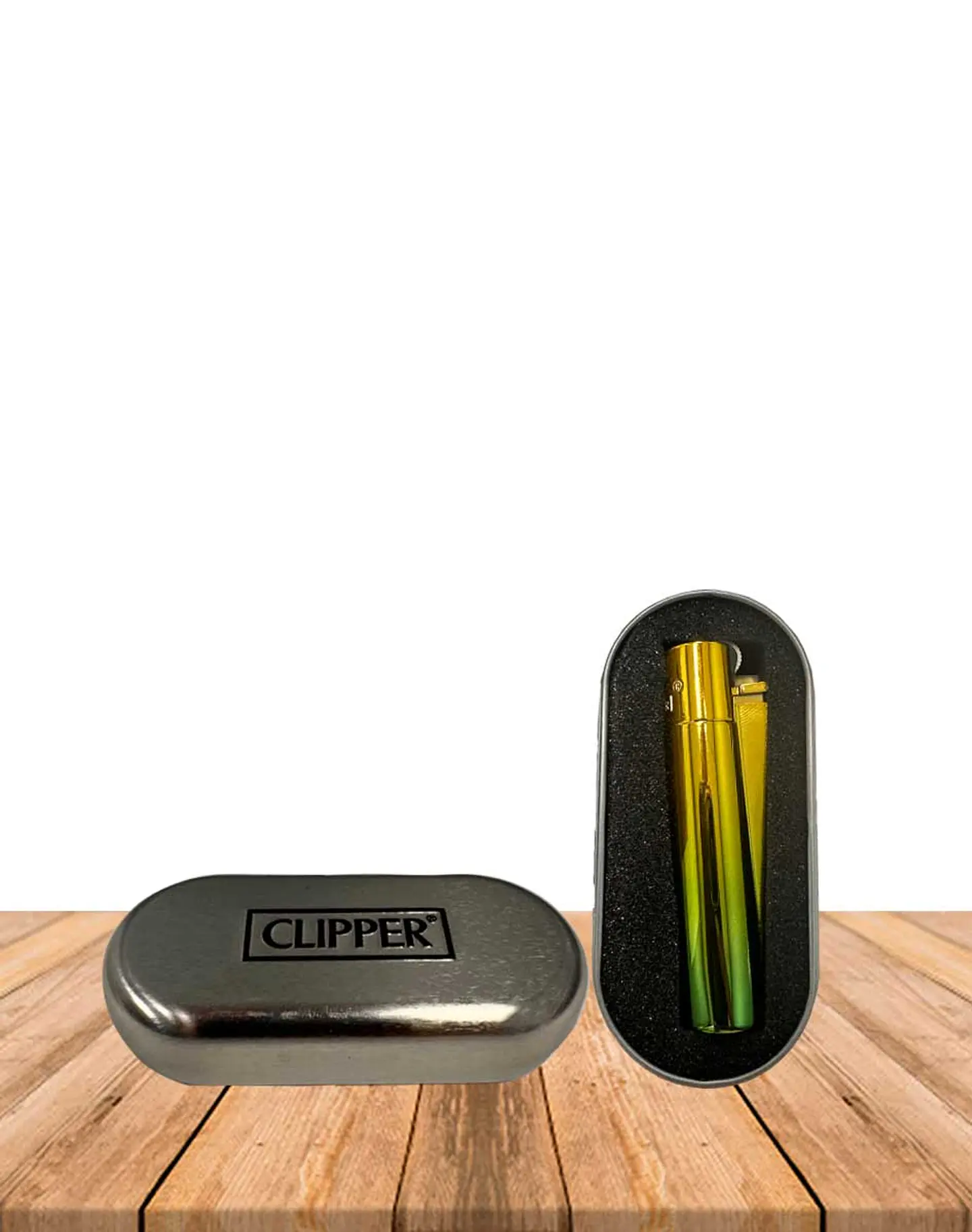 Encendedor Clipper Metálico Verde 2