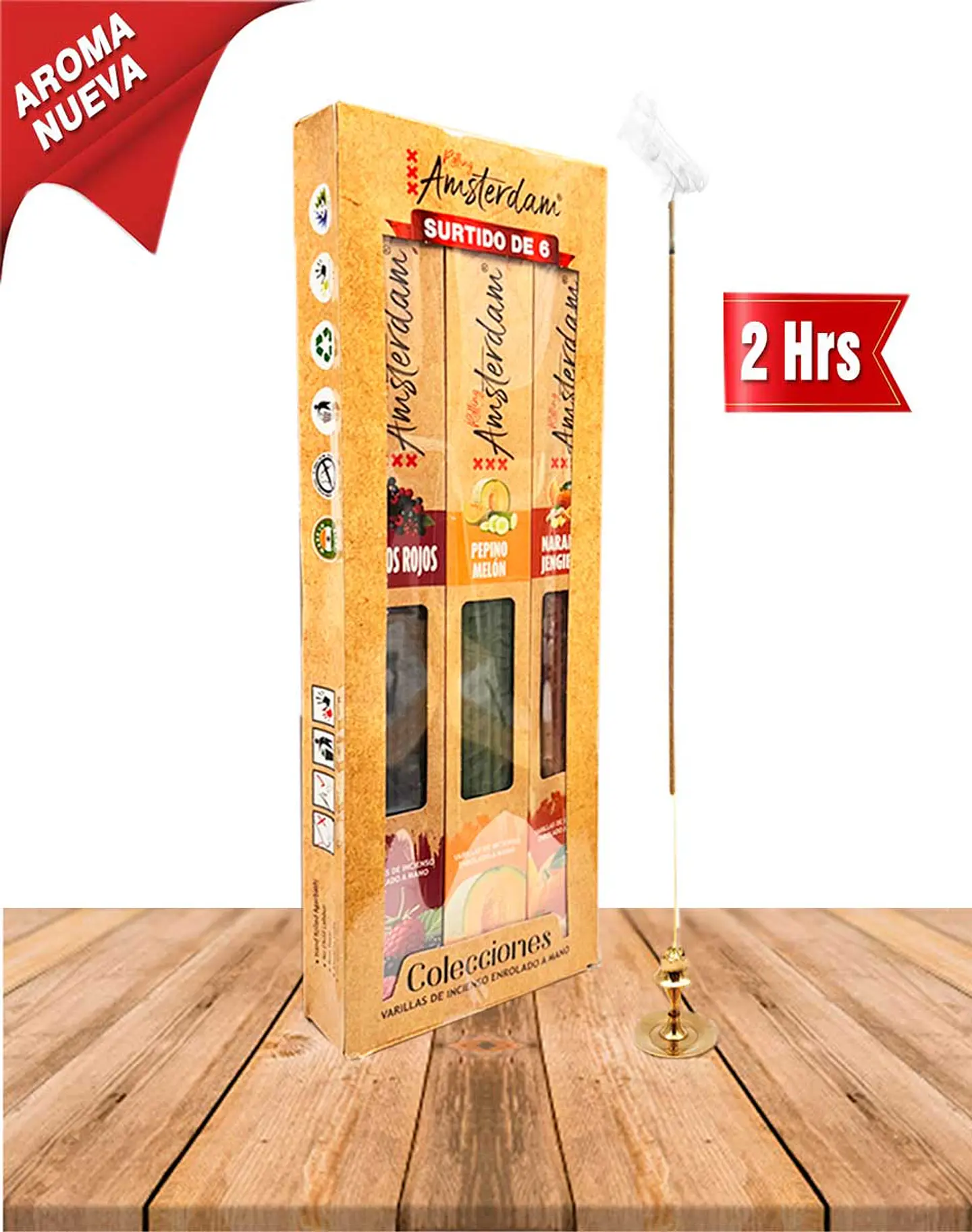Incienso Jardin Rolling Amsterdam 41 Cm Mix 1 1