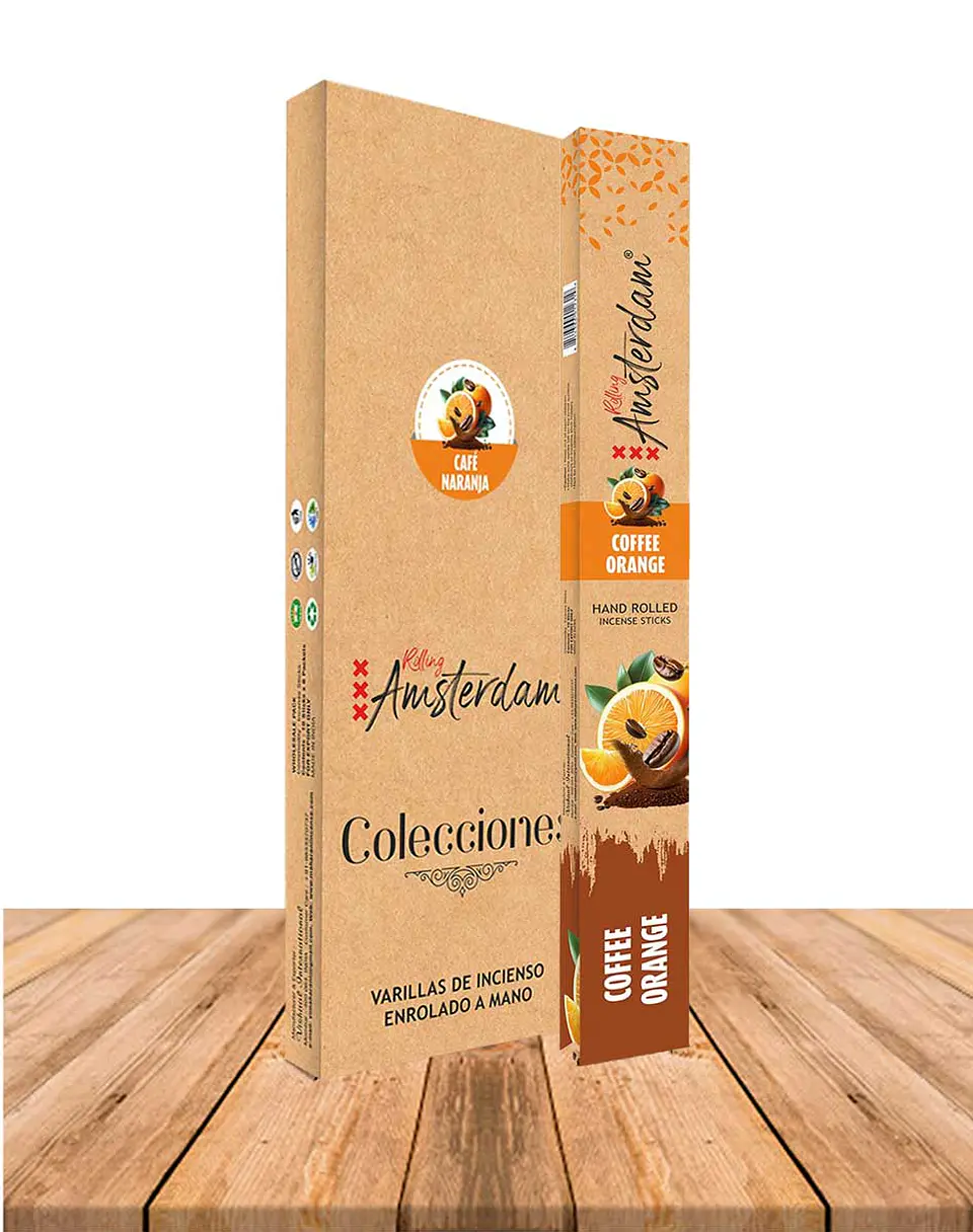 Incienso Jardin Rolling Amsterdam 41 Cm Cafe Naranja 2