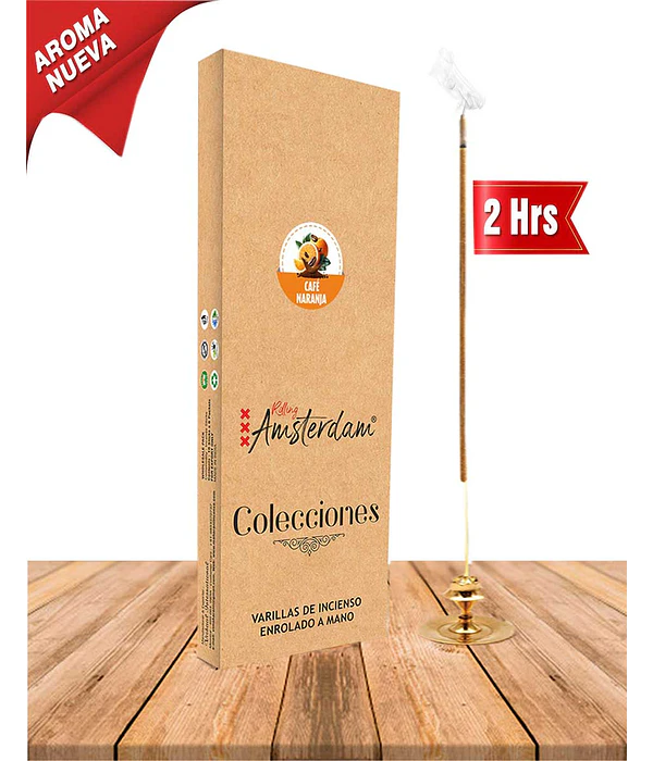 Incienso Jardin Rolling Amsterdam 41 Cm Cafe Naranja
