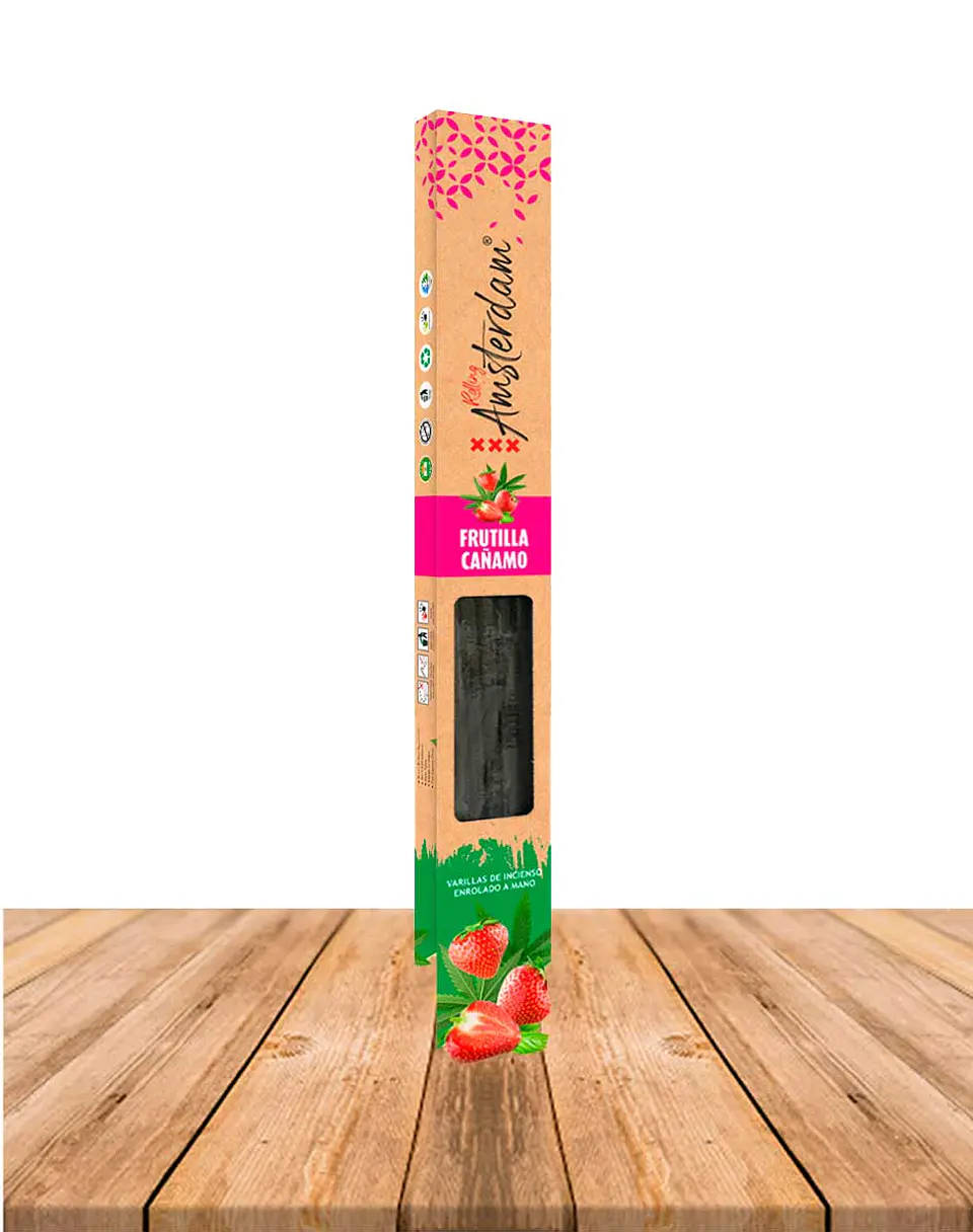 Incienso Jardin Rolling Amsterdam 41 Cm Frutilla Cañamo 3