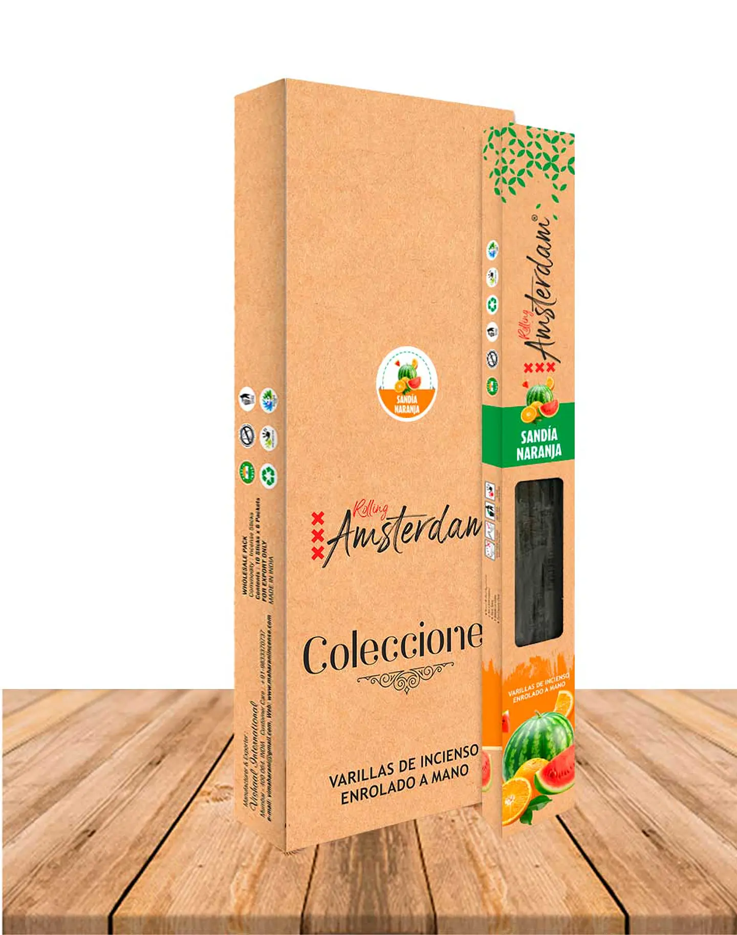 Incienso Jardin Rolling Amsterdam 41 Cm Sandia Naranja 2