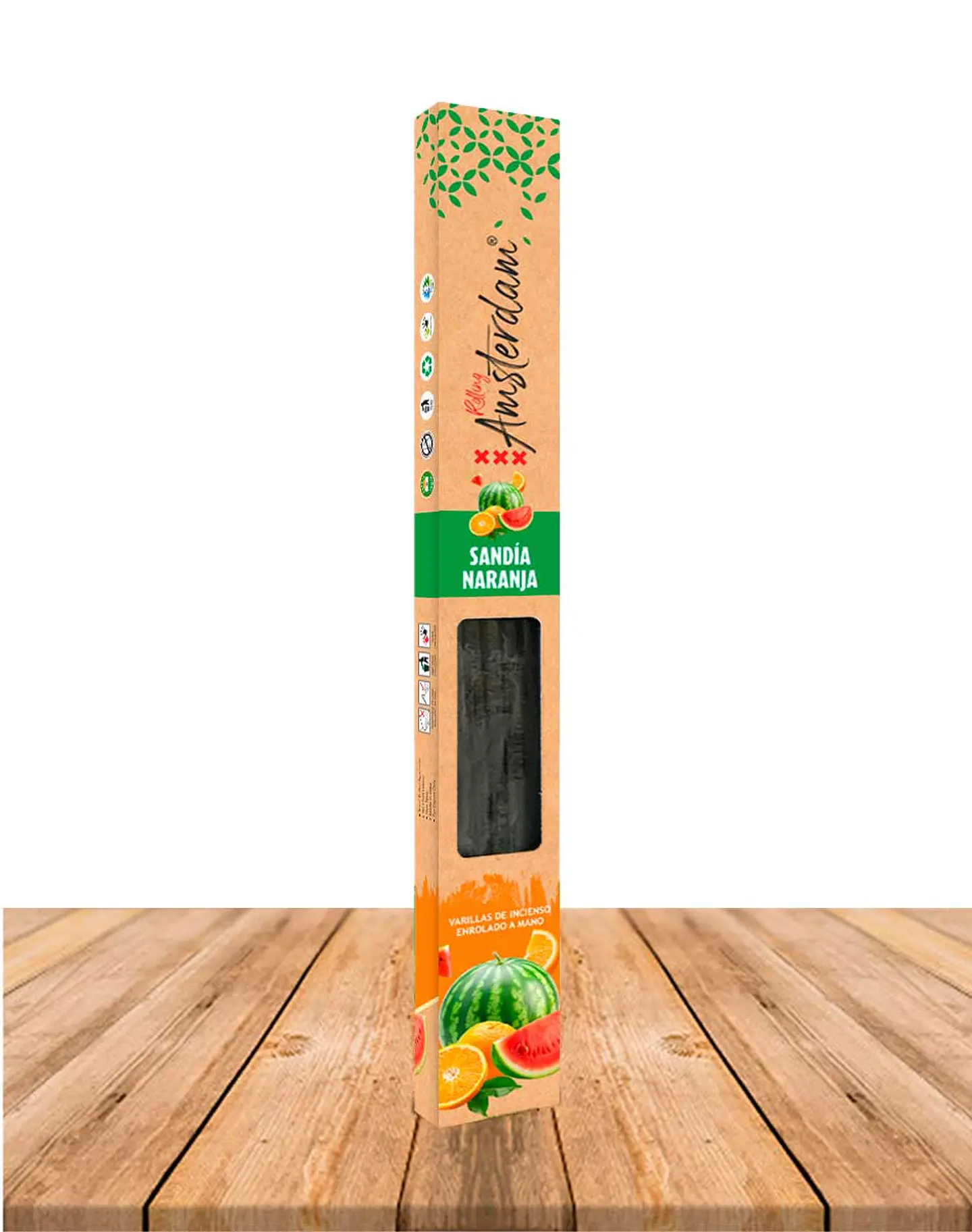 Incienso Jardin Rolling Amsterdam 41 Cm Sandia Naranja 3