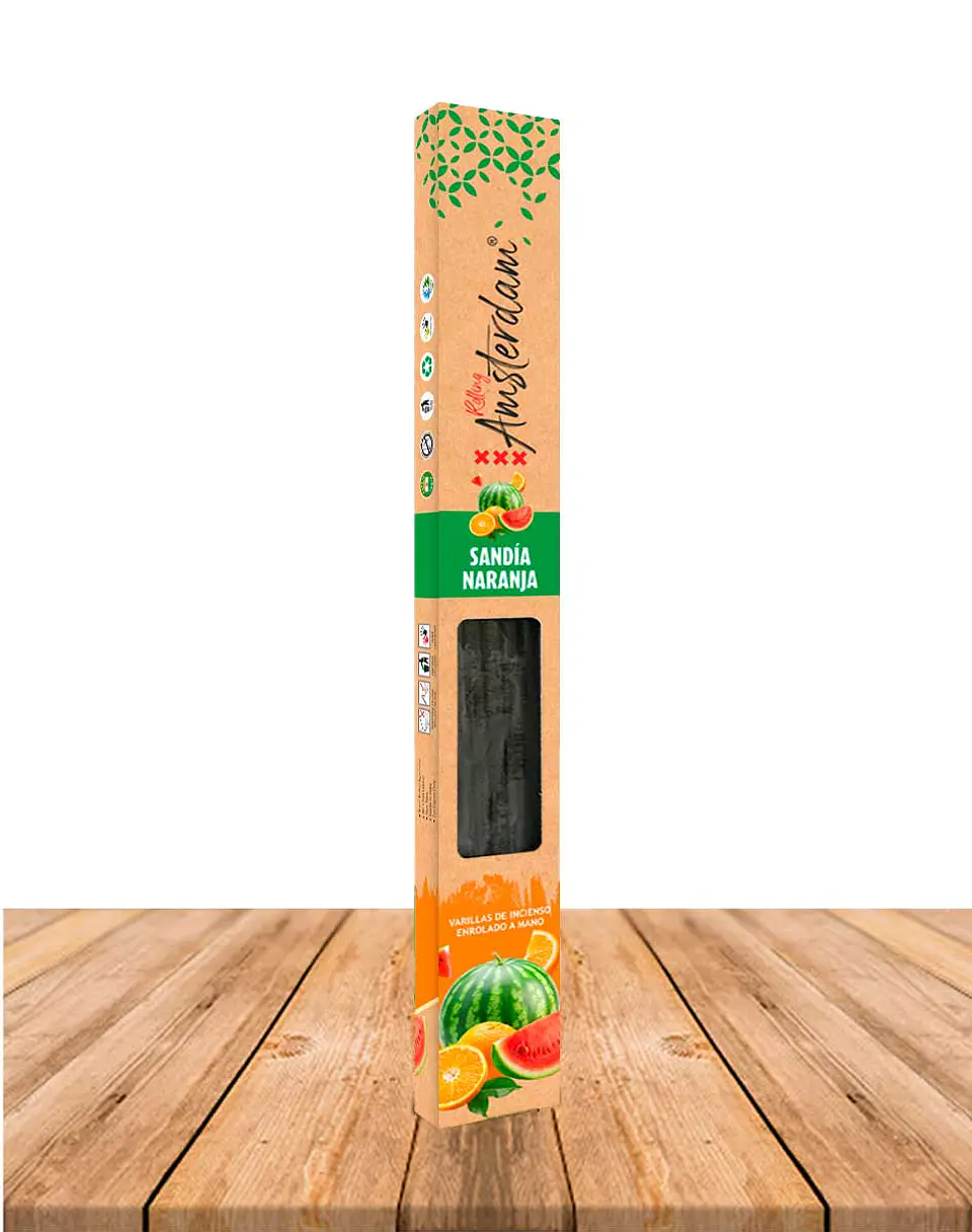 Incienso Jardin Rolling Amsterdam 41 Cm Sandia Naranja 3