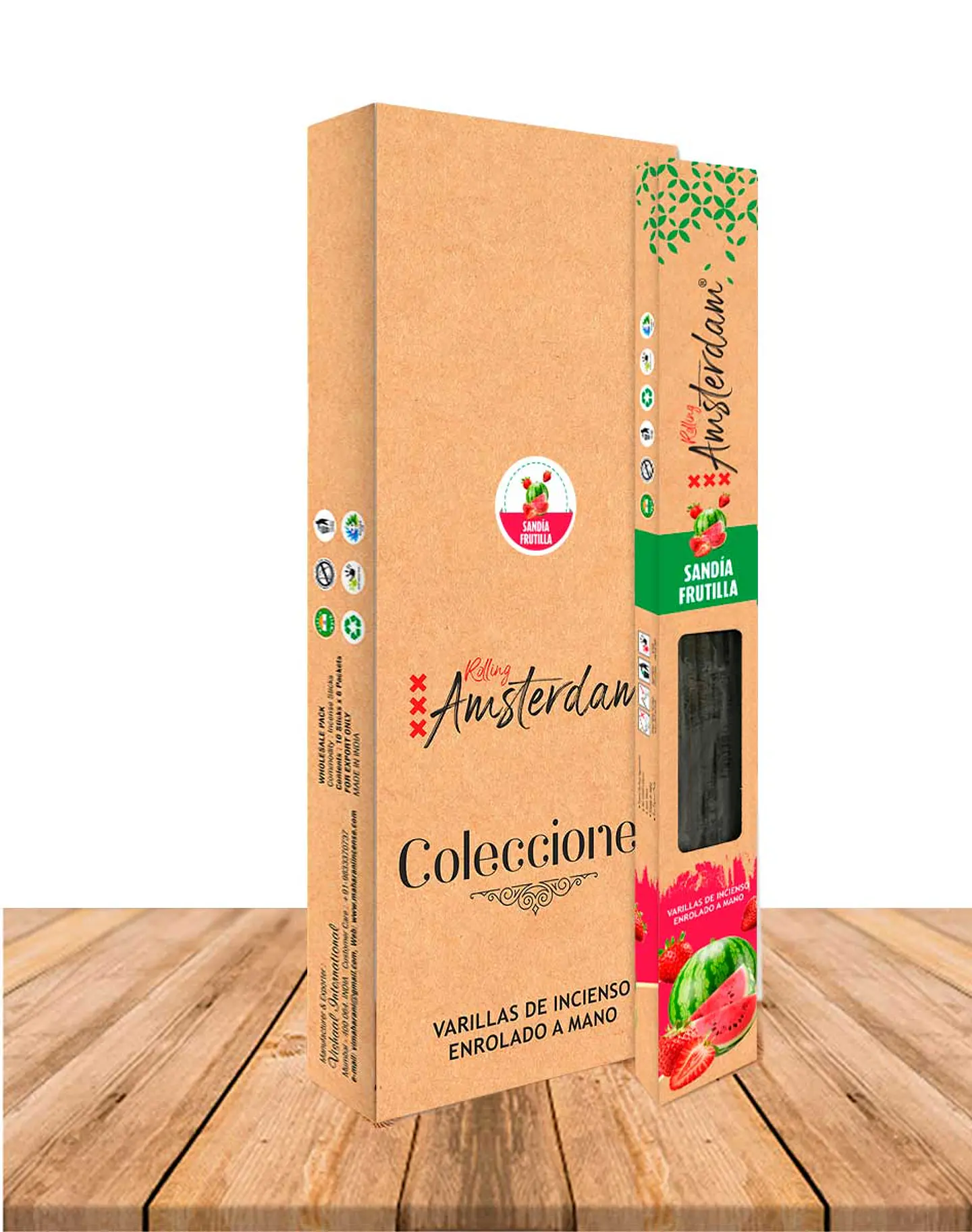 Incienso Jardin Rolling Amsterdam 41 Cm Sandia Frutilla 2