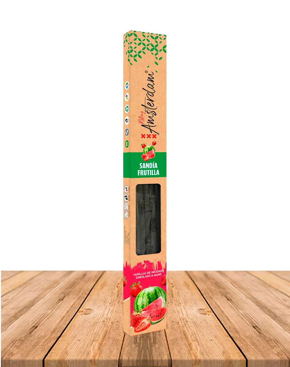 Incienso Jardin Rolling Amsterdam 41 Cm Sandia Frutilla 3