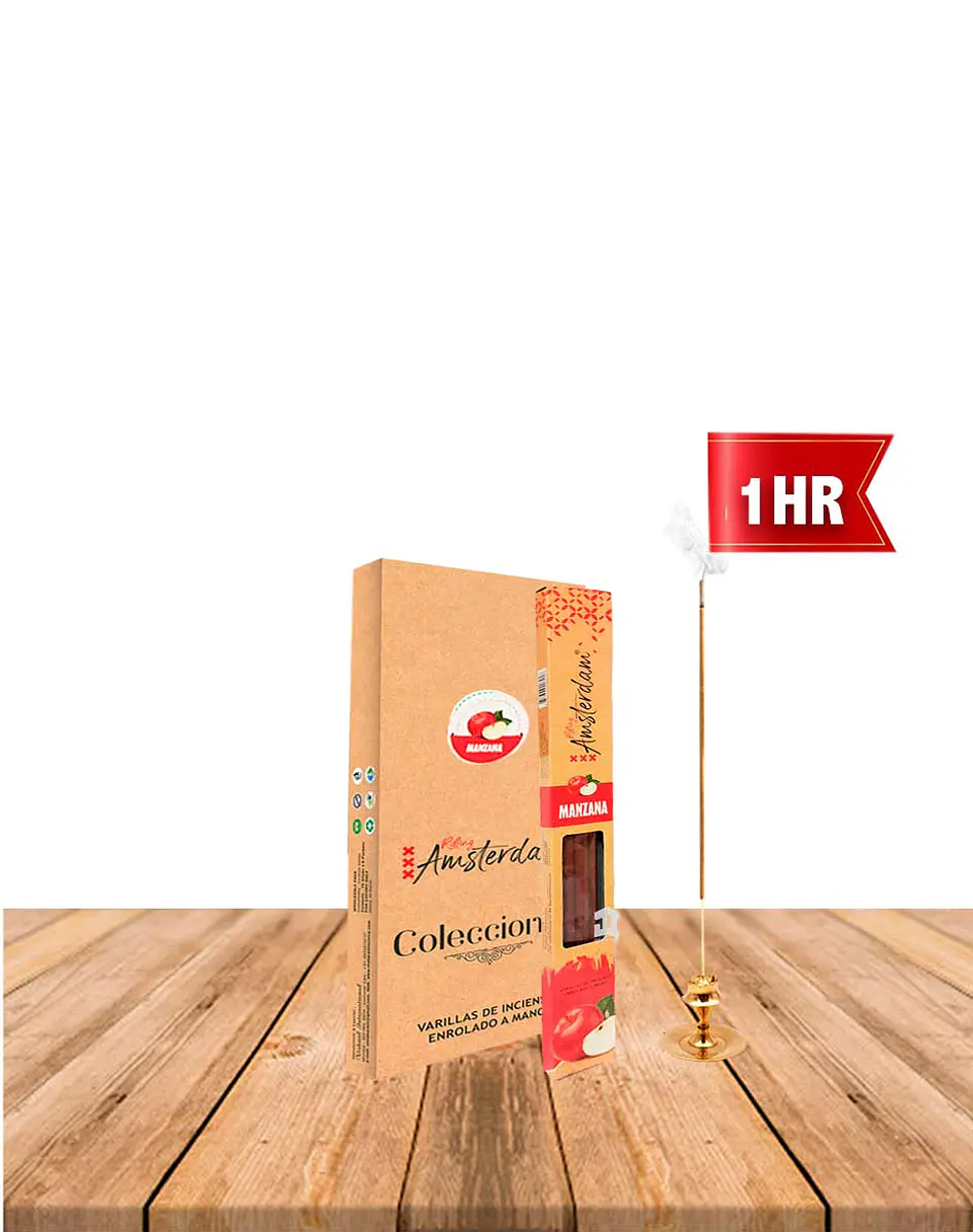 Incienso Jardin Rolling Amsterdam 20 Cm Manzana 1