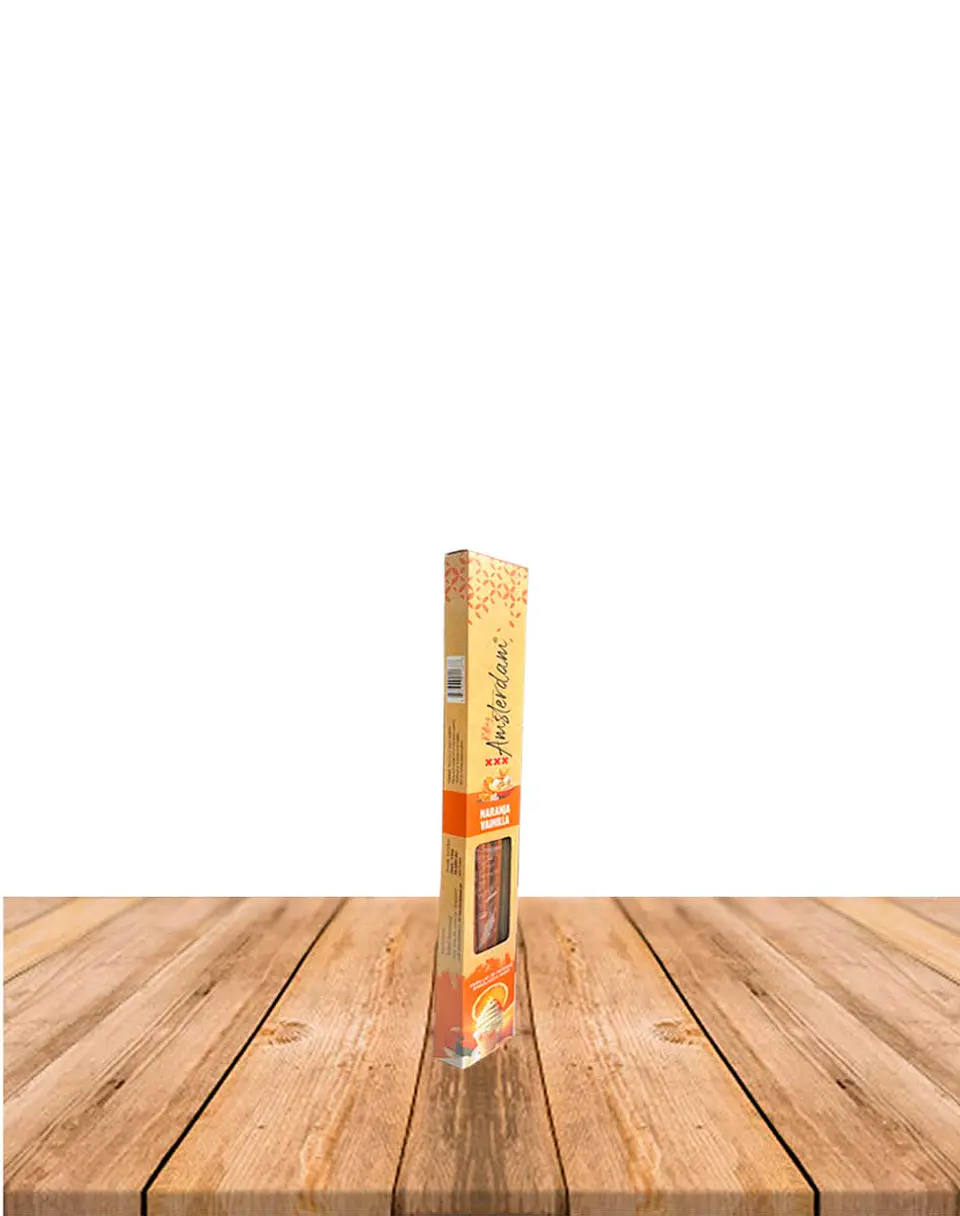 Incienso Jardin Rolling Amsterdam 20 Cm Naranja Vainilla 2