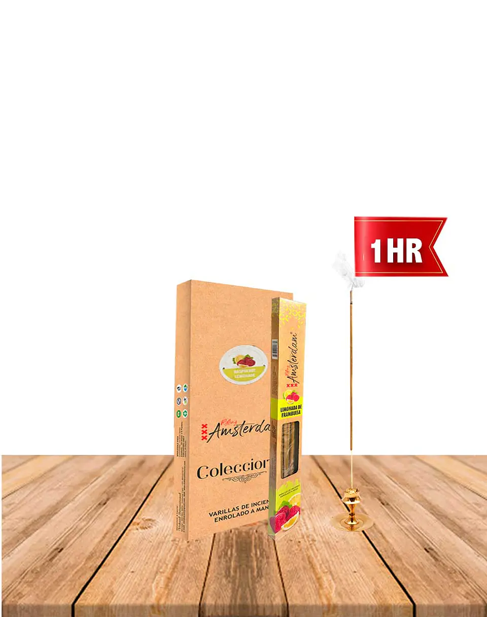 Incienso Jardin Rolling Amsterdam 20 Cm Limonada de Frambuesa 1