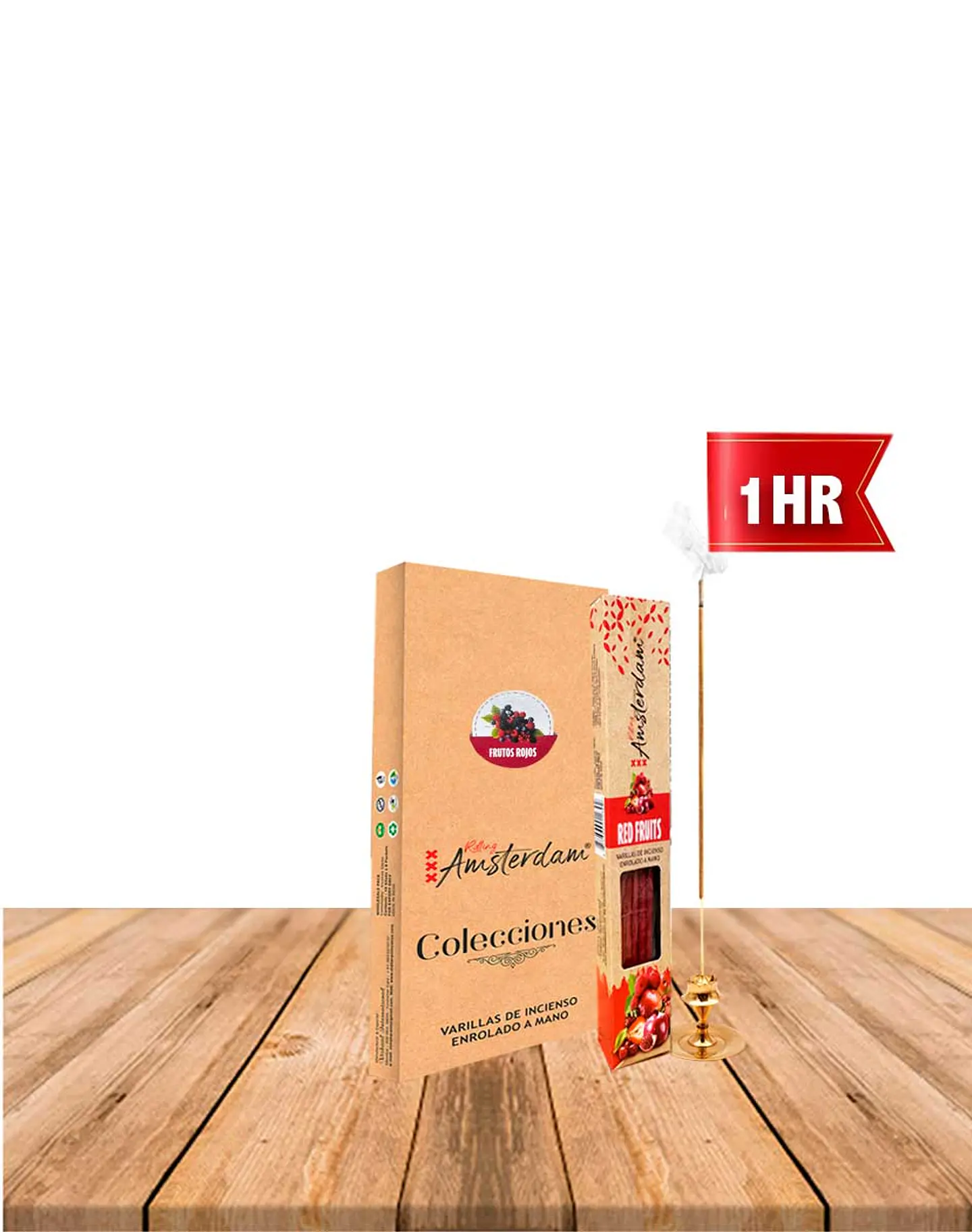Incienso Jardin Rolling Amsterdam 20 Cm Frutos Rojos 1
