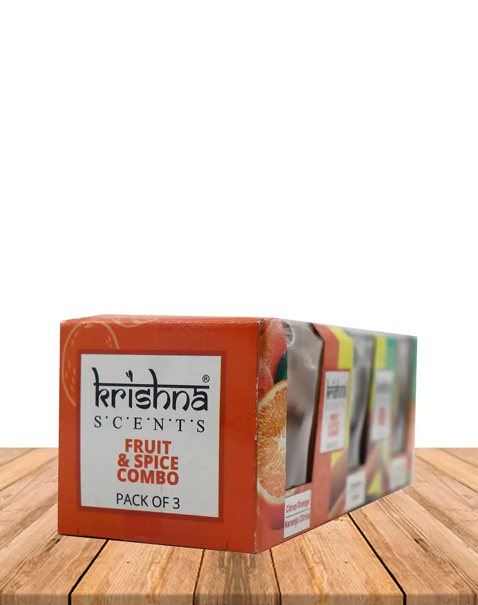 Pack Vela Votive Krishna Pack de 3 Frutas & Especies 3