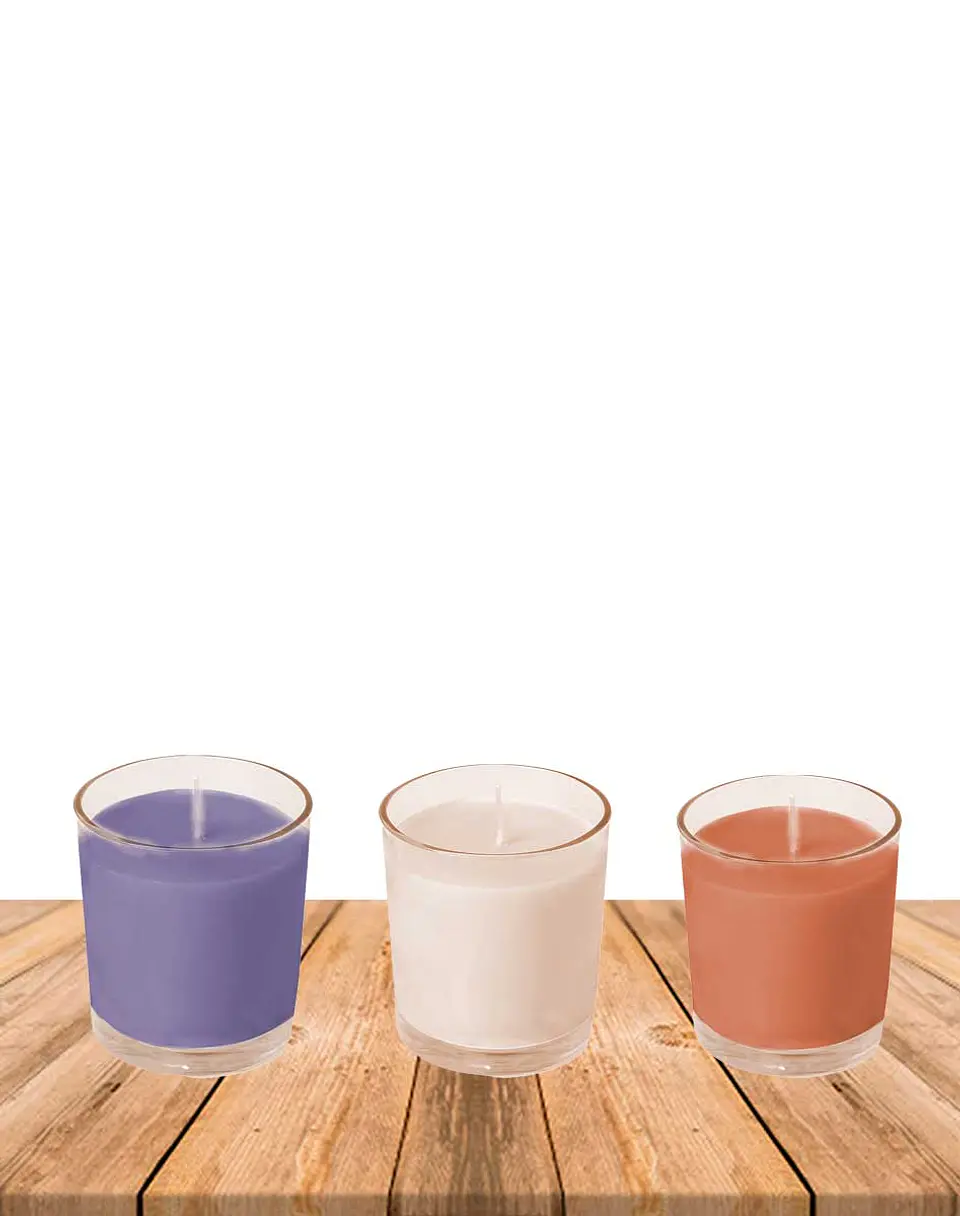 Pack Vela Votive Krishna Pack de 3 Amaderado & Floral 2