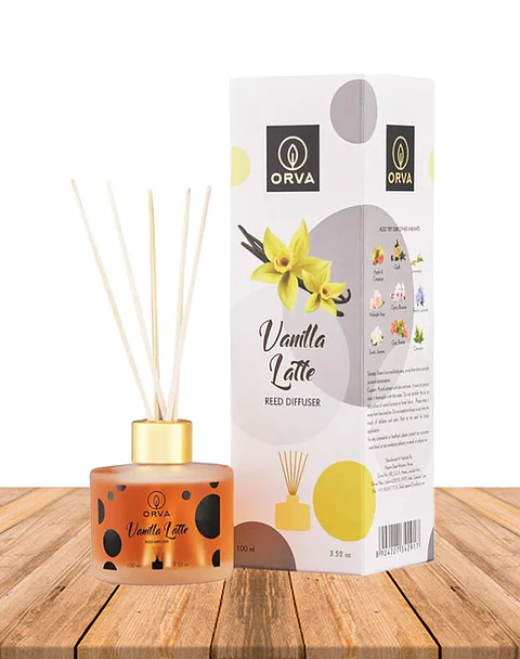 Difusor Mikado con Palitos Orva Vainilla Late