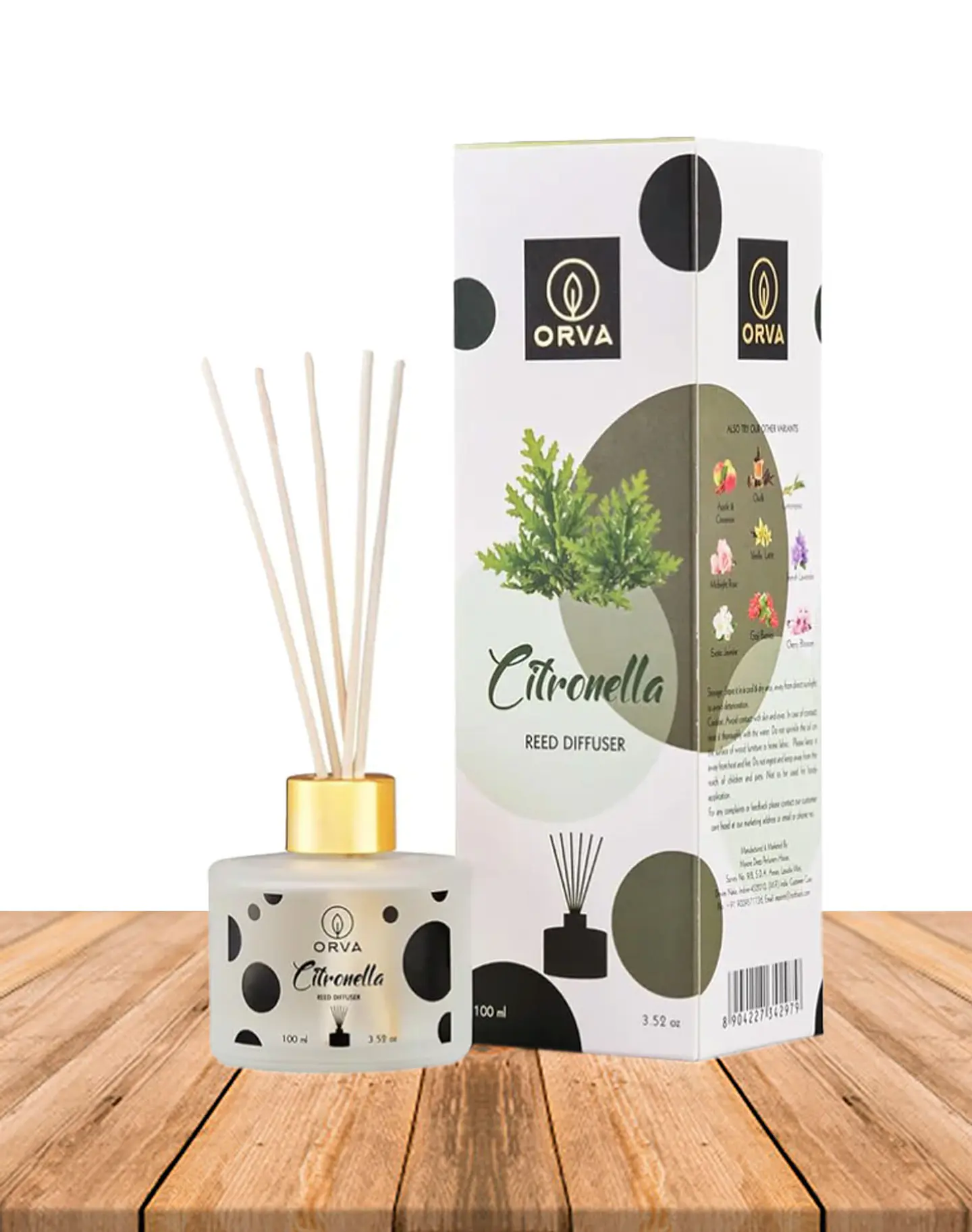Difusor Mikado con Palitos Orva Citronella 1