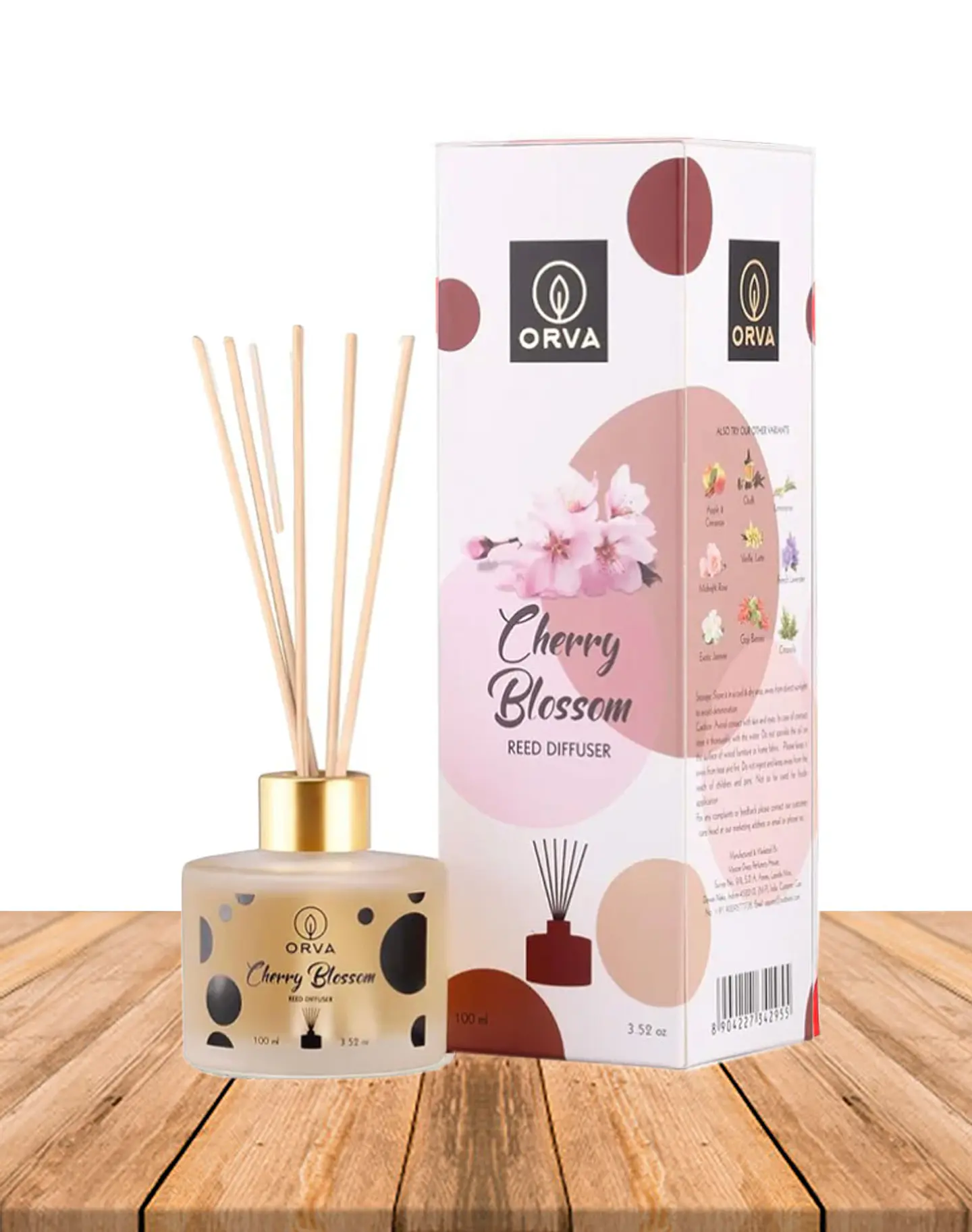 Difusor Mikado con Palitos Orva Flor de Cereza 1