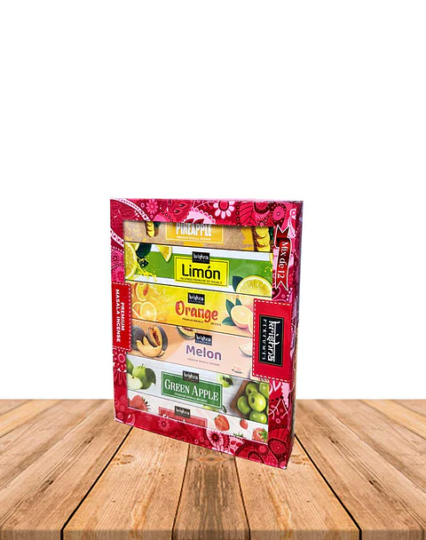 Incienso Krishna Premium Set Frutal de 12