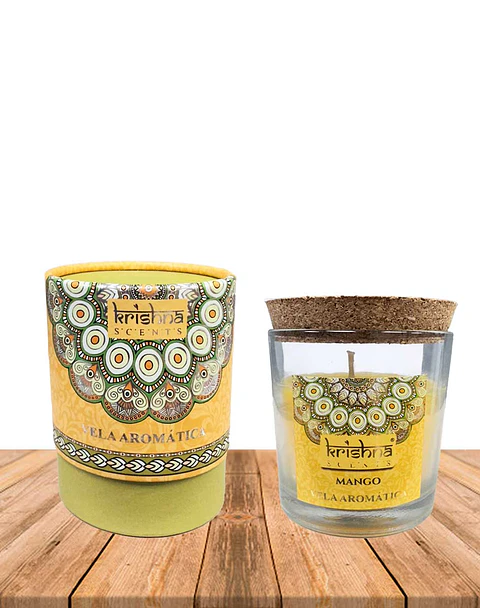 Vela Aromática  Krishna 120 GR - Mango
