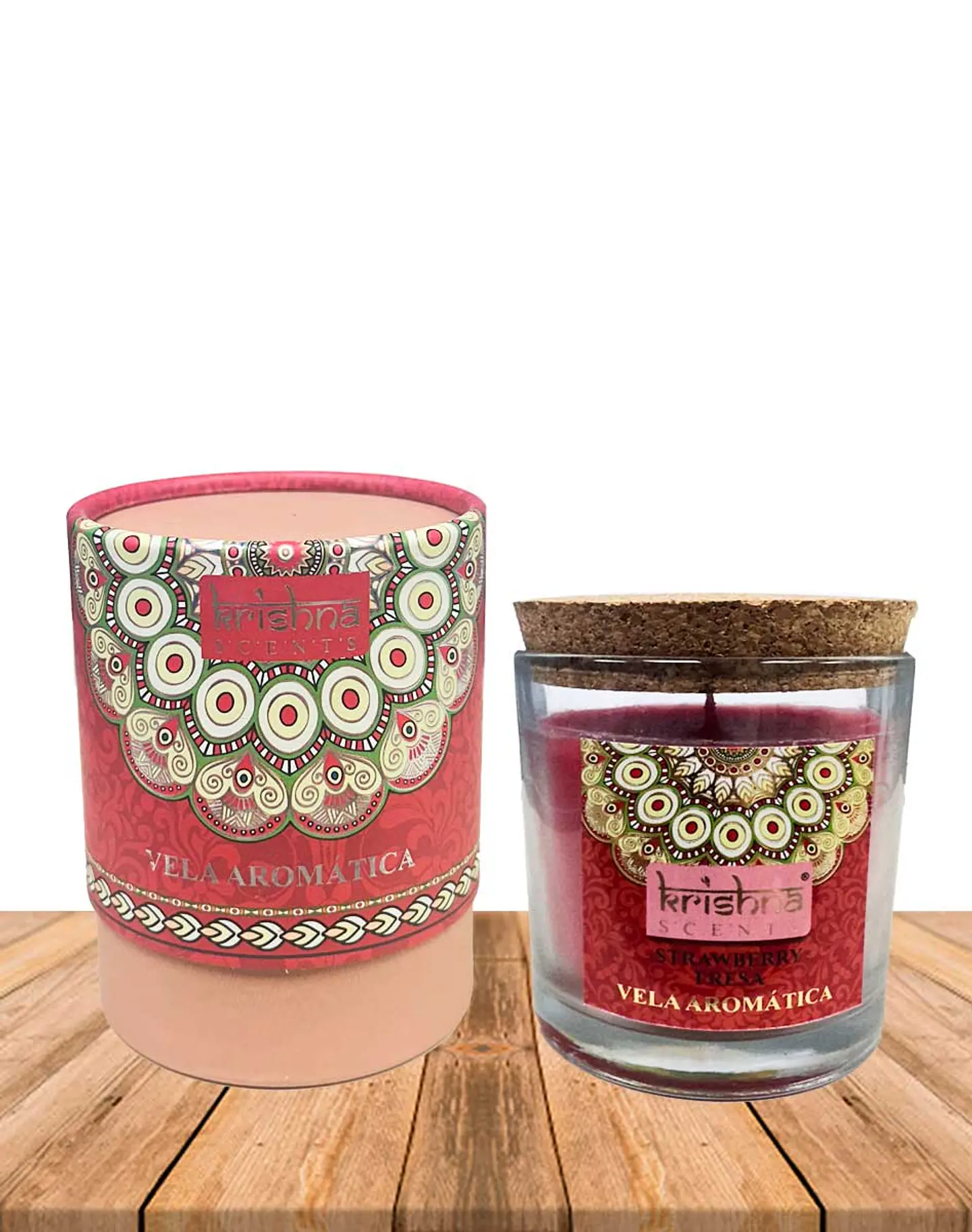Vela Aromática  Krishna 120 GR - Frutilla 1