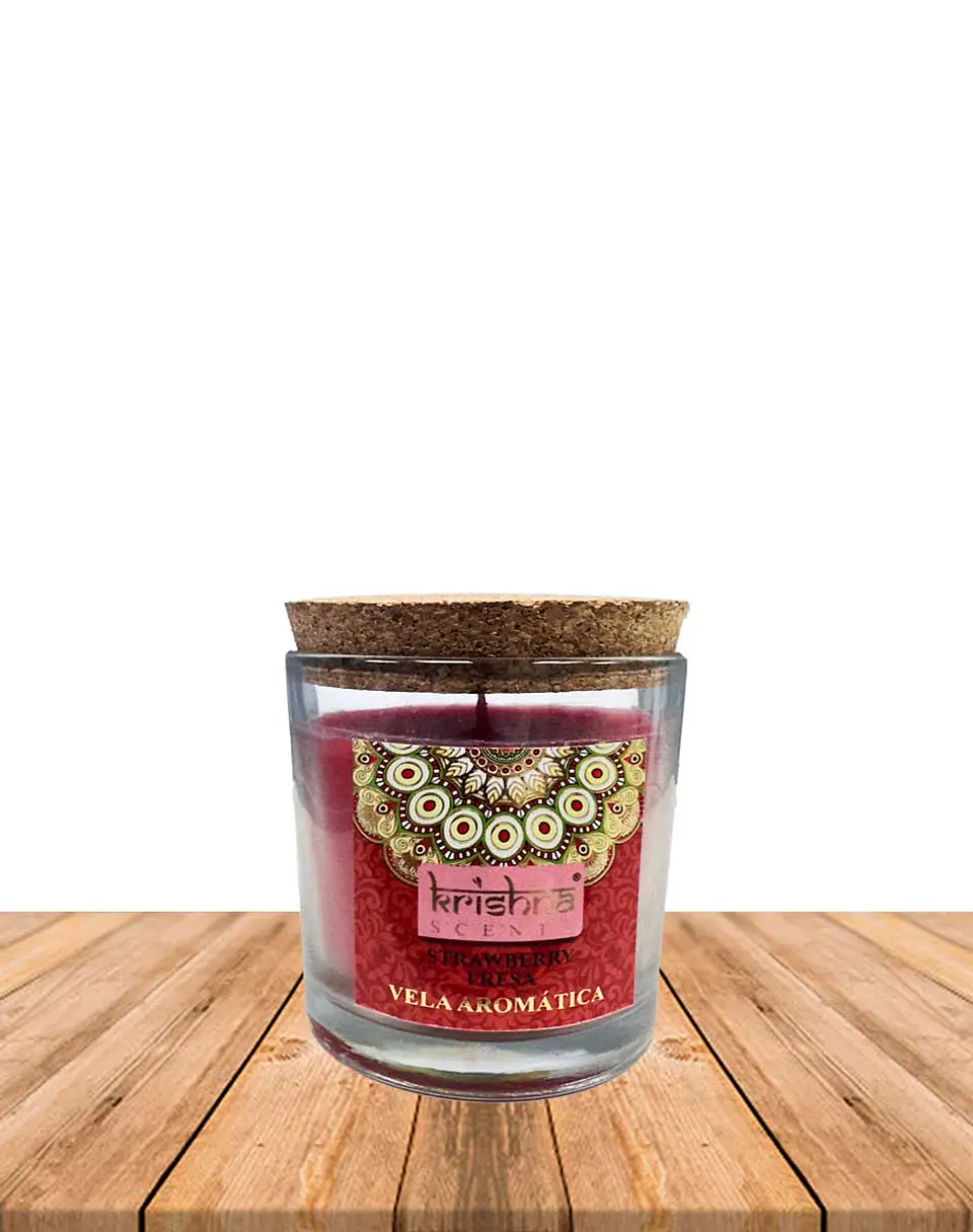 Vela Aromática  Krishna 120 GR - Frutilla 3