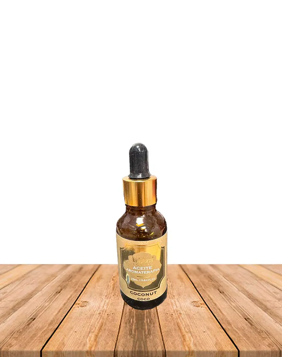 Aceite aromatico Krishna 25ml Coco con gotero. 2