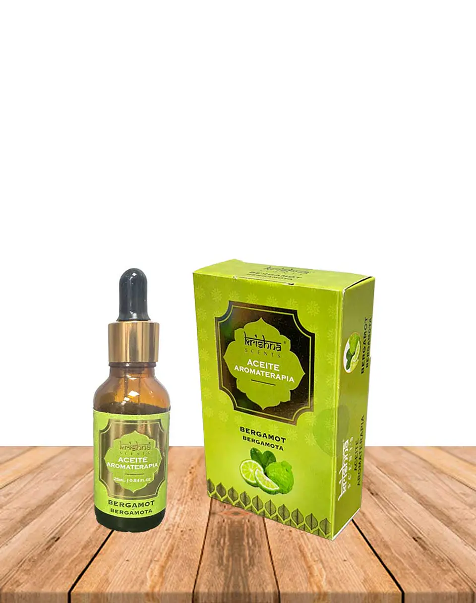 Aceite aromático Krishna 25ml Bergamota con gotero. 1