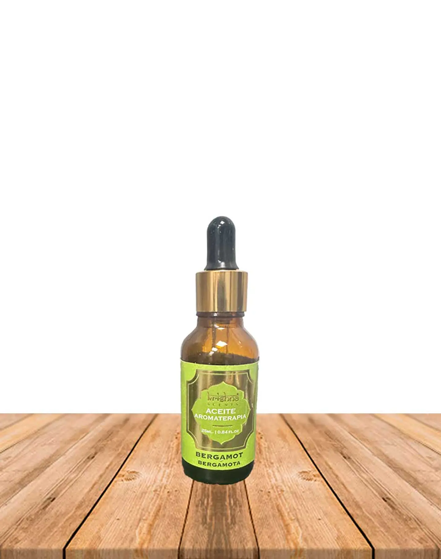 Aceite aromático Krishna 25ml Bergamota con gotero. 2