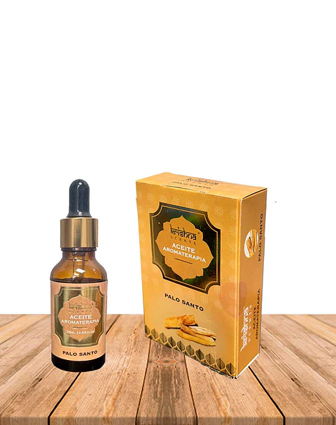 Aceite aromático Krishna 25ml Palo santo con gotero.