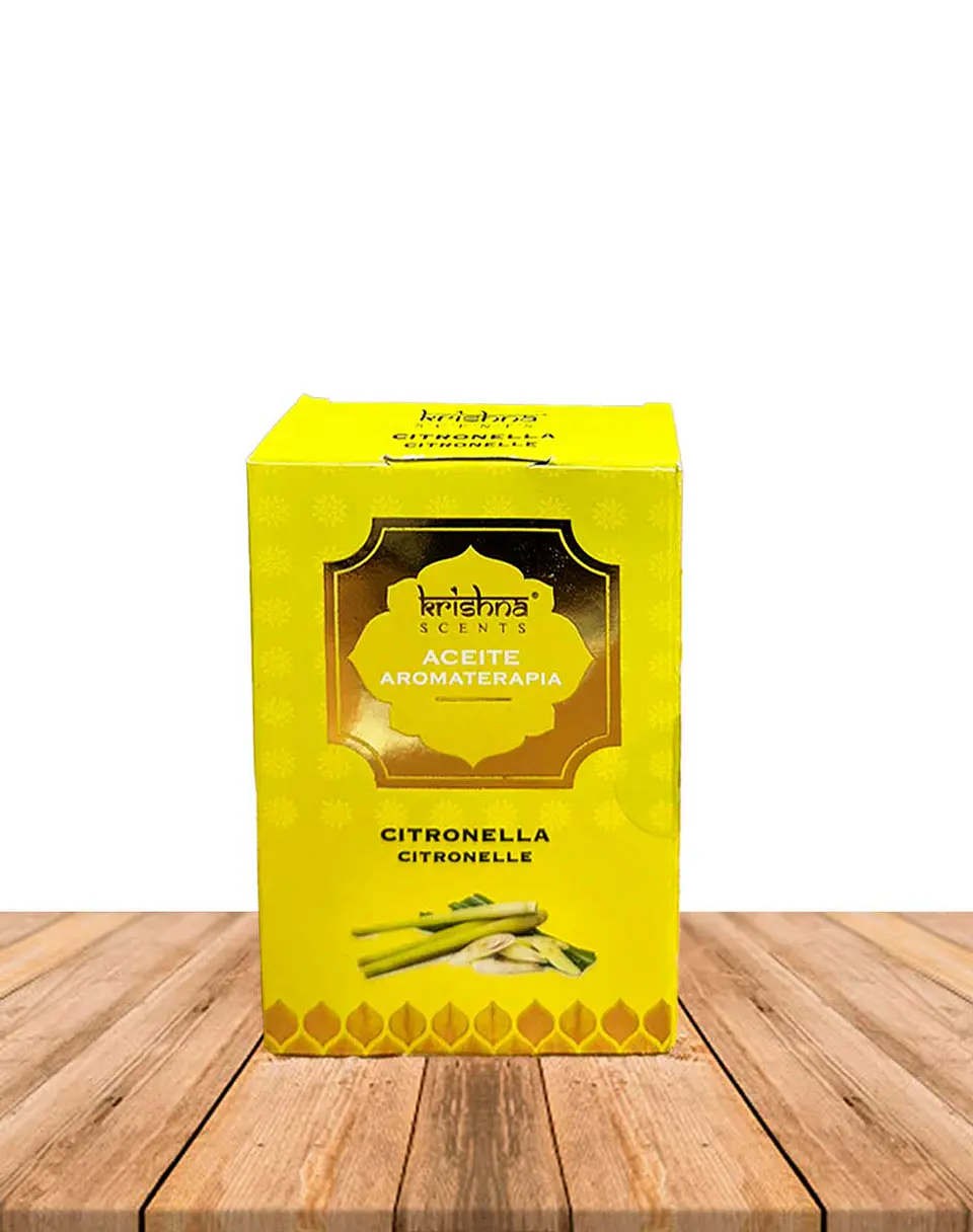 Aceite aromático Krishna 25ml Citronella con gotero. 3