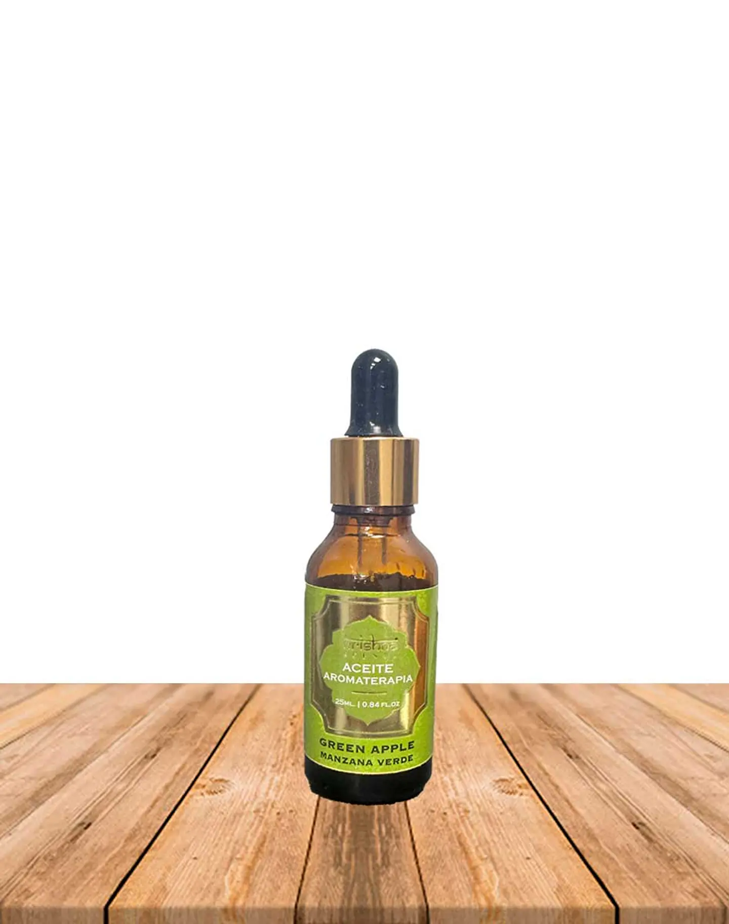 Aceite aromático Krishna 25ml Manzana Verde con gotero. 2