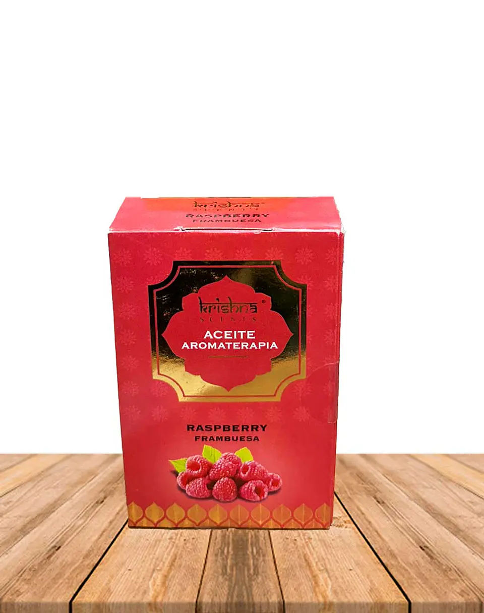 Aceite aromático Krishna 25ml Frambuesa con gotero. 3