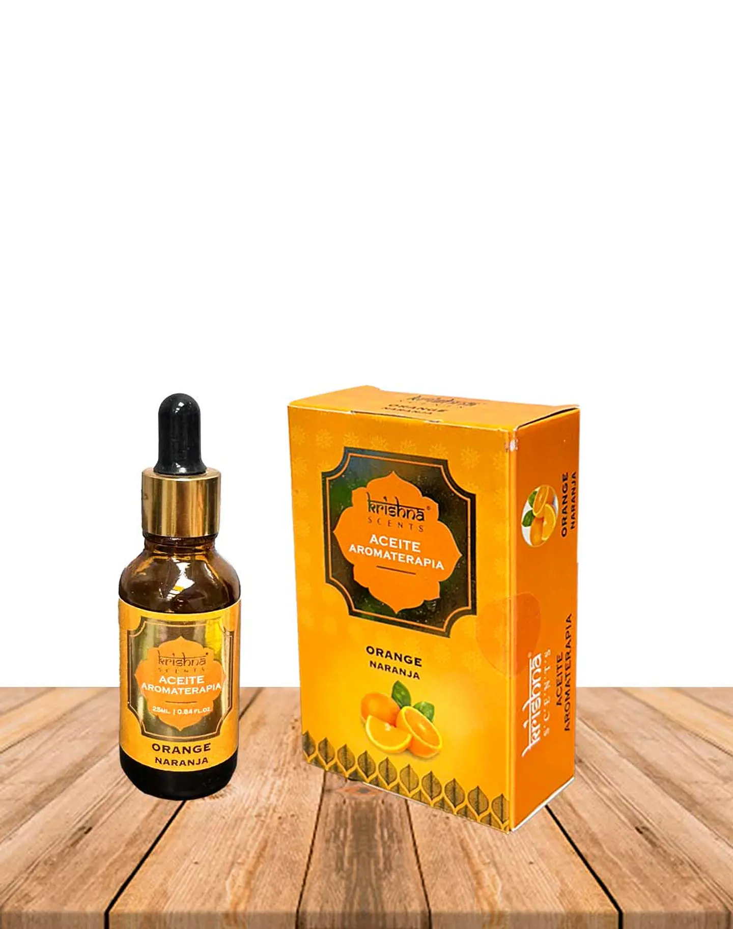 Aceite aromático Krishna 25ml Naranja con gotero. 1