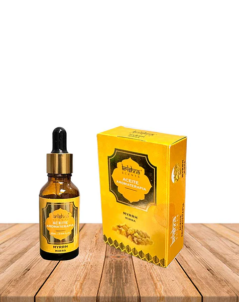 Aceite aromático Krishna 25ml Mirra con gotero.