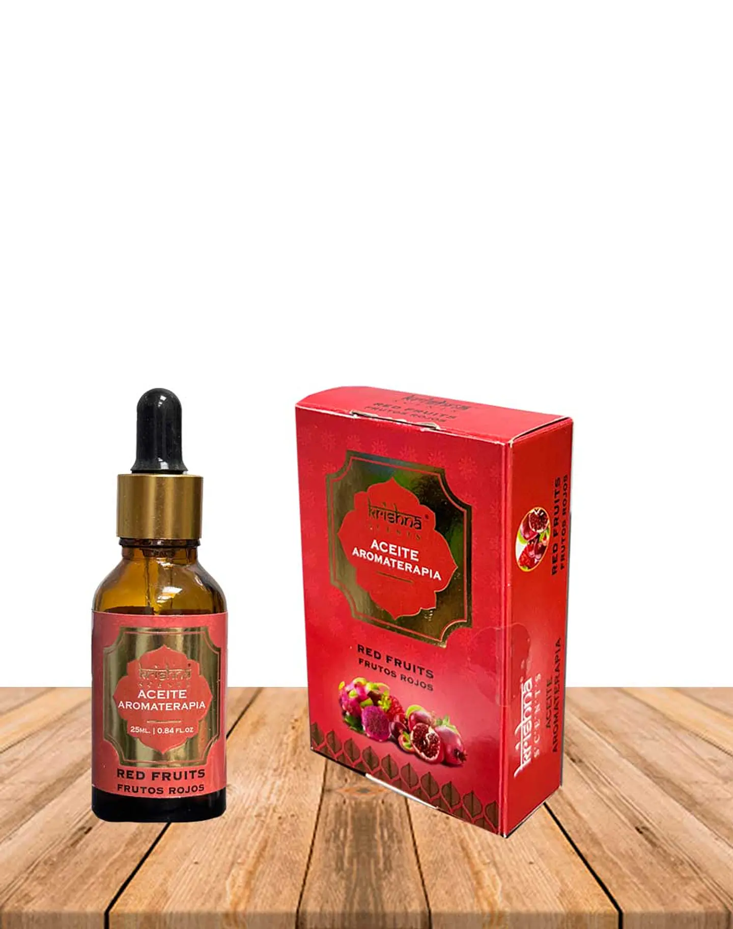Aceite aromático Krishna 25ml Frutos Rojos con gotero. 1