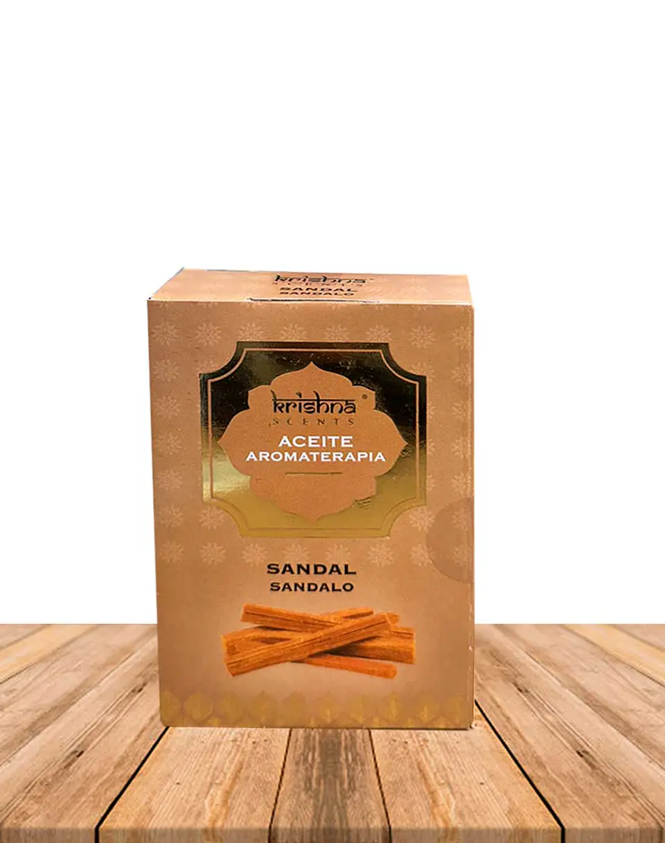 Aceite aromático Krishna 25ml Sándalo con gotero. 3