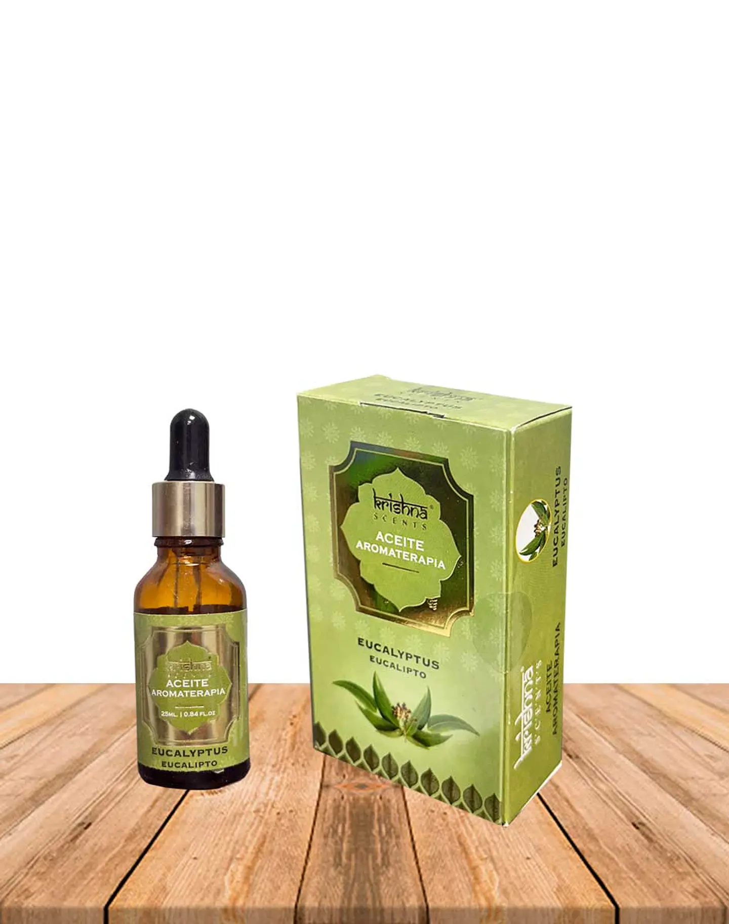 Aceite aromático Krishna 25ml Eucalipto con gotero. 1