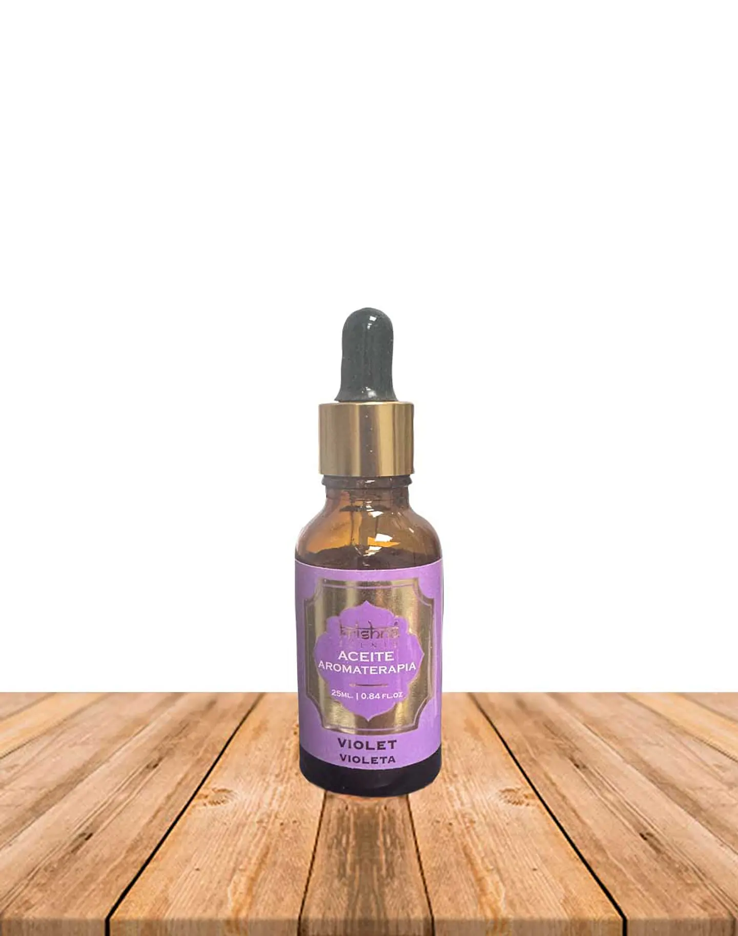 Aceite aromático Krishna 25ml Violeta con gotero. 2