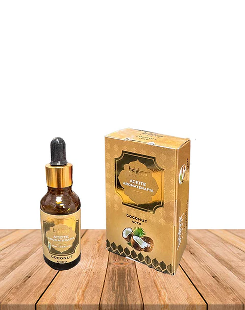 Aceite aromatico Krishna 25ml Coco con gotero.