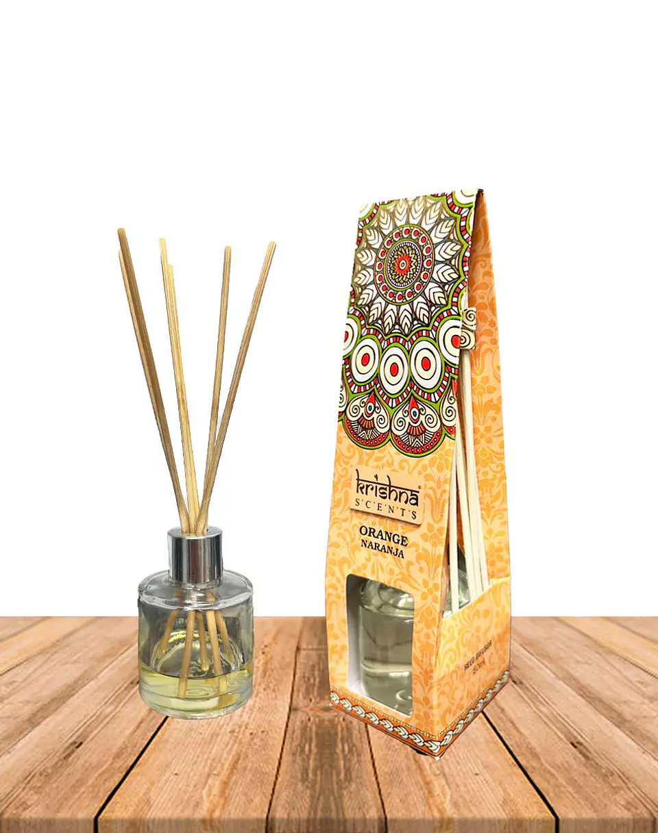 Difusor Mikado Krishna Naranja 1