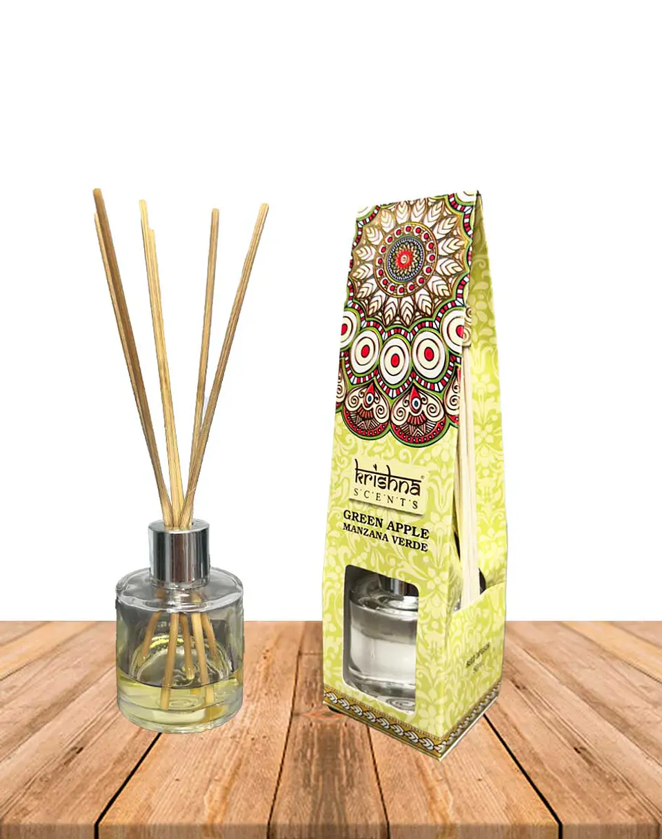 Difusor Mikado Krishna Manzana Verde 1